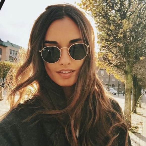 Ray-Ban | Accessories | Authentic Goldblack Circle Raybans | Poshmark